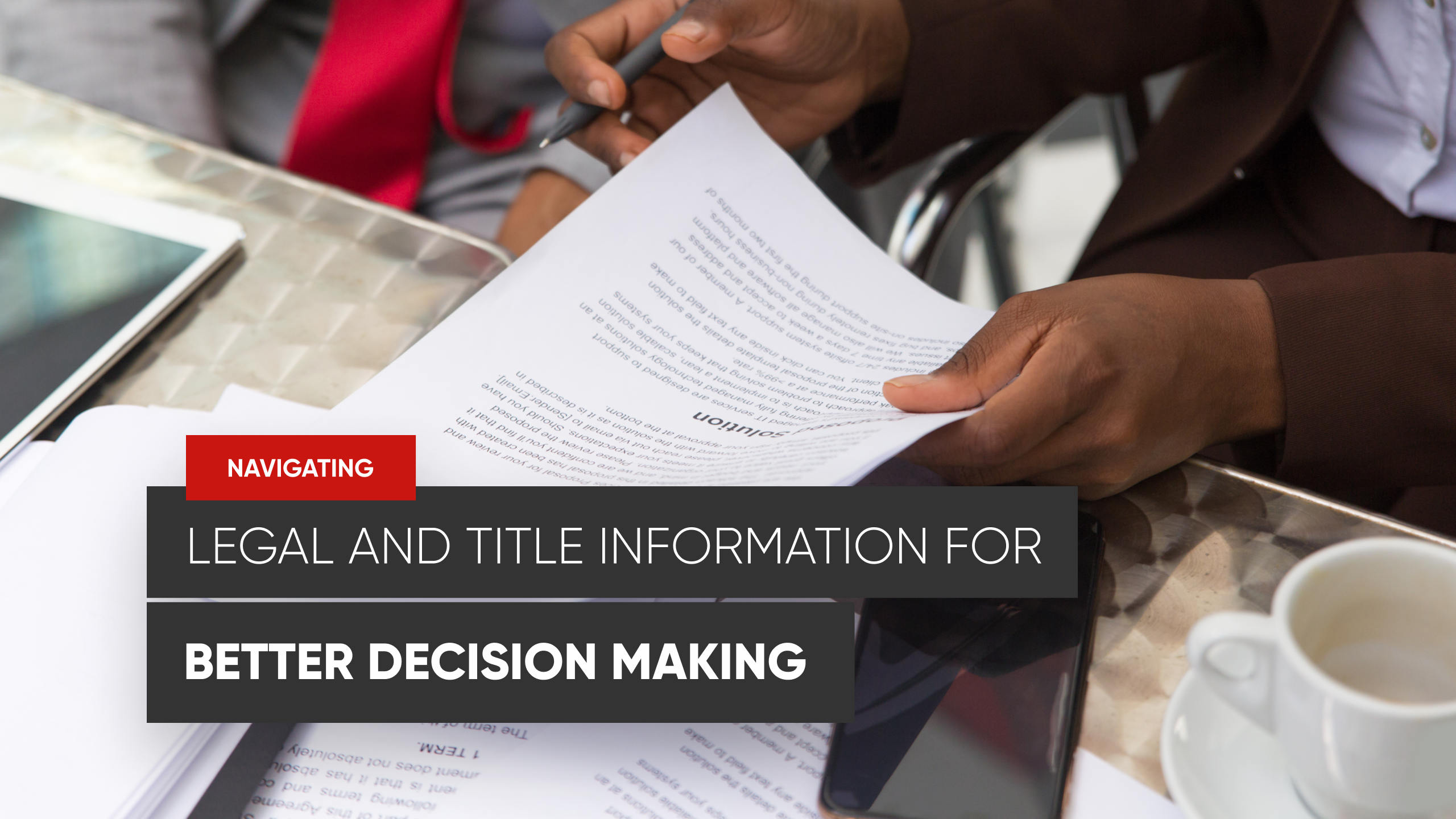 Navigating Legal and Title information